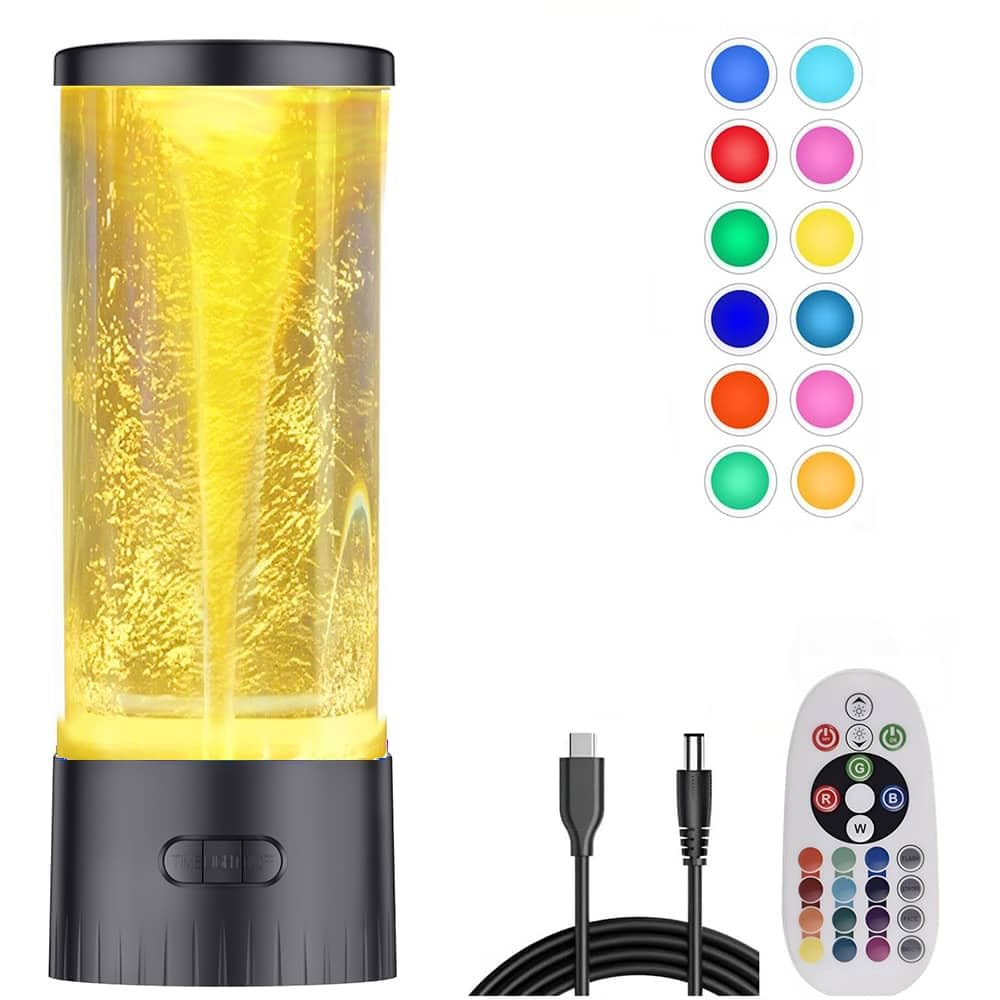 Mindiverse Twister Hurricane Light with remote control for ambient mood enhancement.