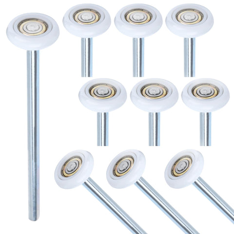 Mindoub nylon garage door roller with 9-inch stem and 2-inch wheel for smooth motion.