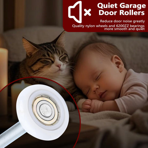 Mindoub roller demonstrates quiet operation for a calmer garage space.