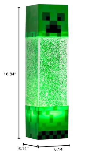 Glitter-filled Creeper light blends color and charm for gamer rooms