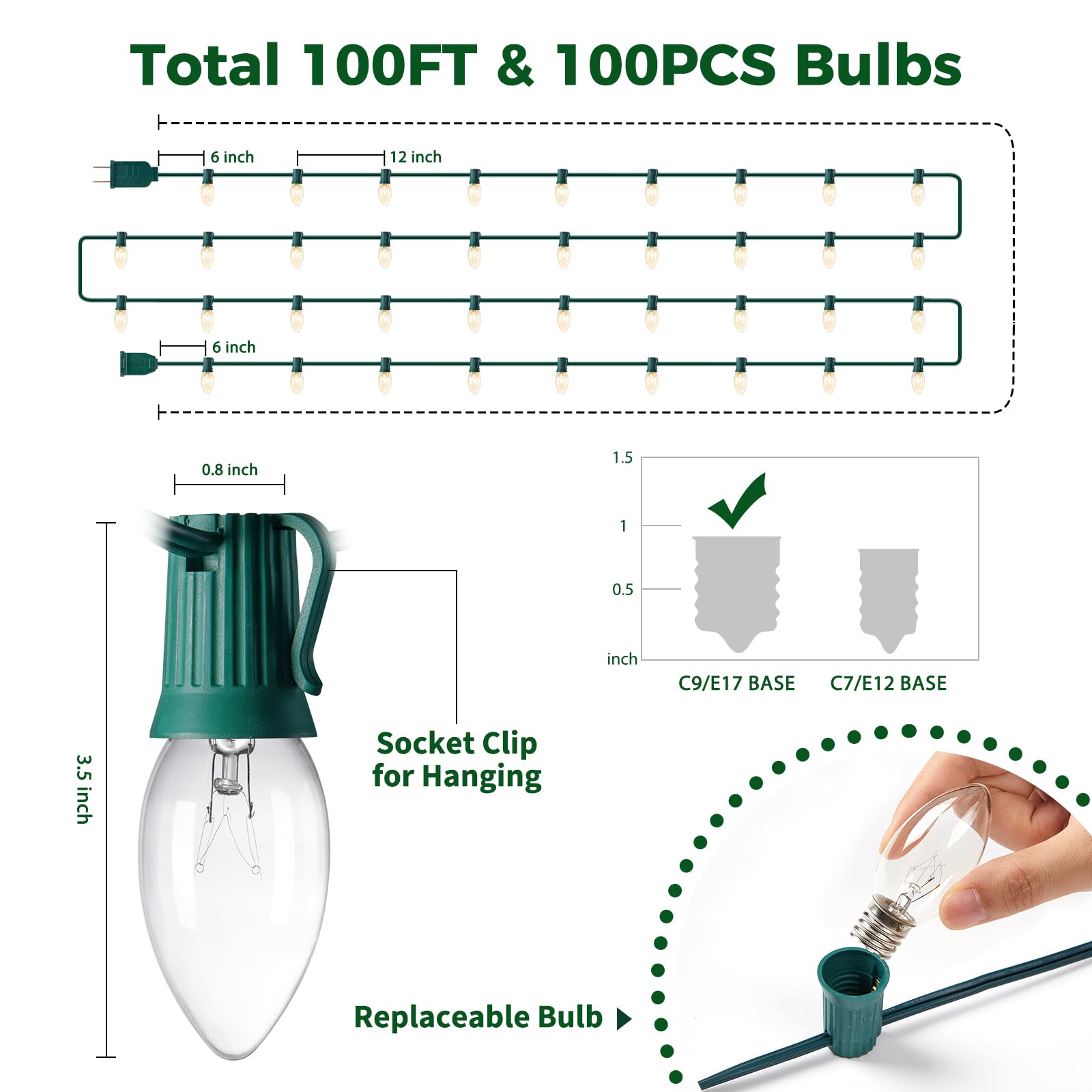 Minetom C9 green wire for easy wrapping around trees and fences