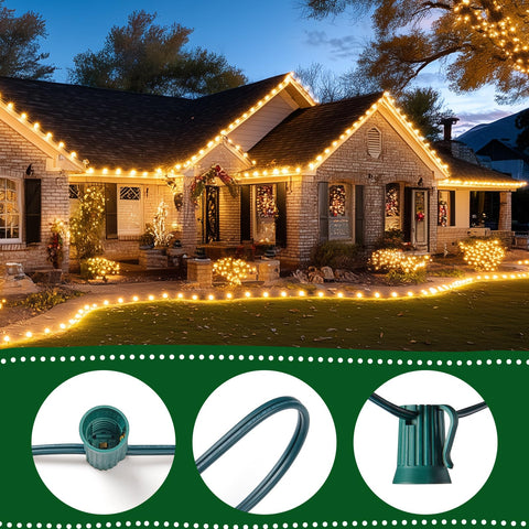 Minetom C9 bulbs with E17 sockets for quick setup