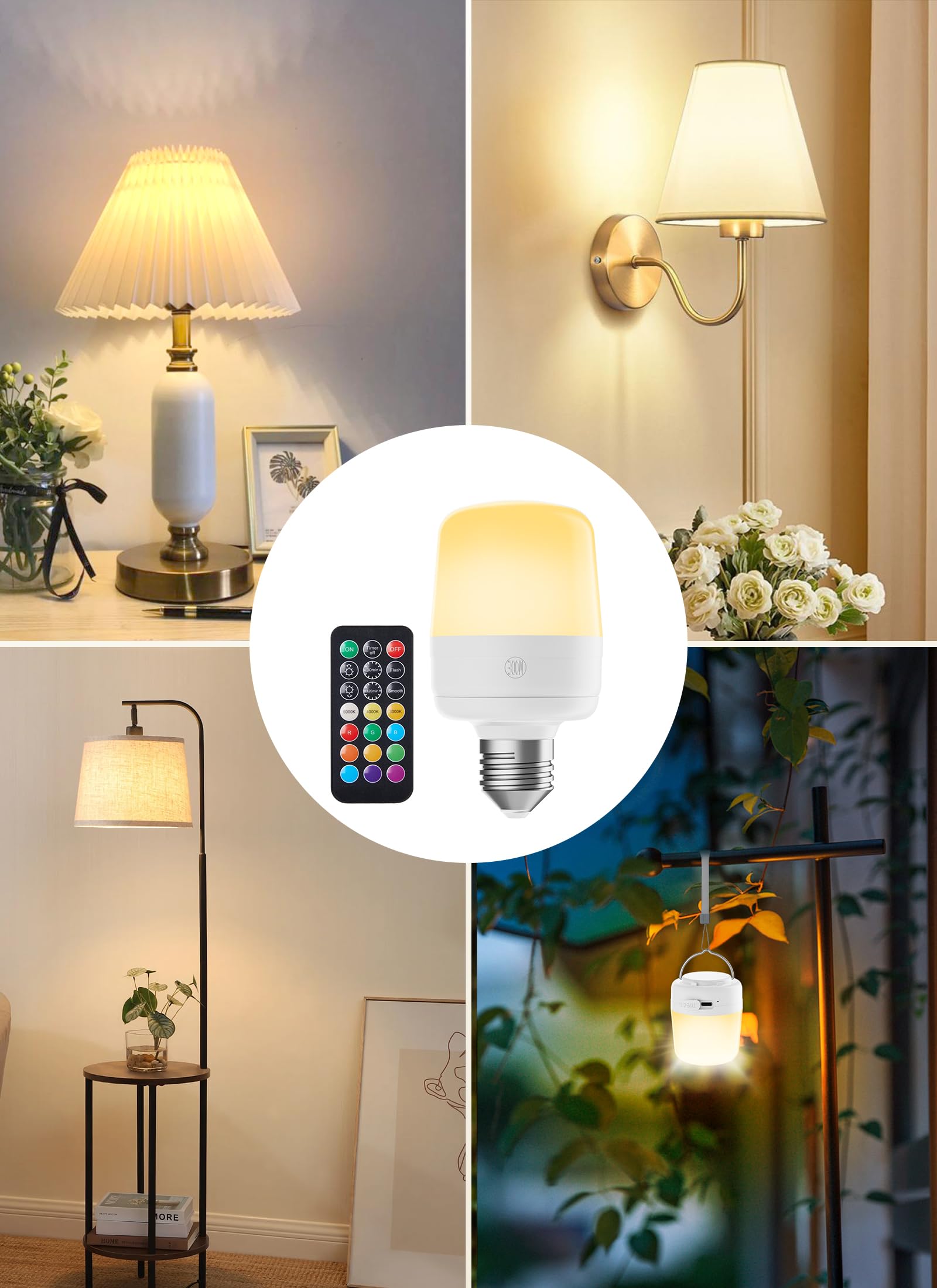 Minetom E26 versatile mounting options for lamps, cabinets, or outdoors