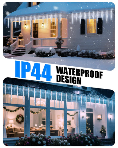Minetom Icicle Lights use two sizes for varied icicle visuals.
