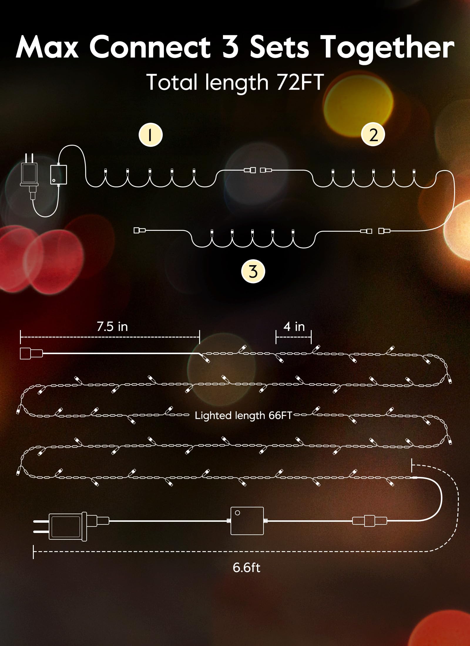 Minetom patio and garden decor lights for holiday ambiance