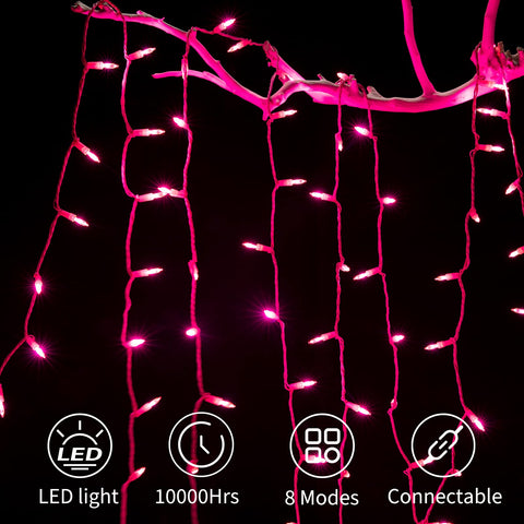 Minetom pink lights create a romantic mood for Valentine’s Day celebrations