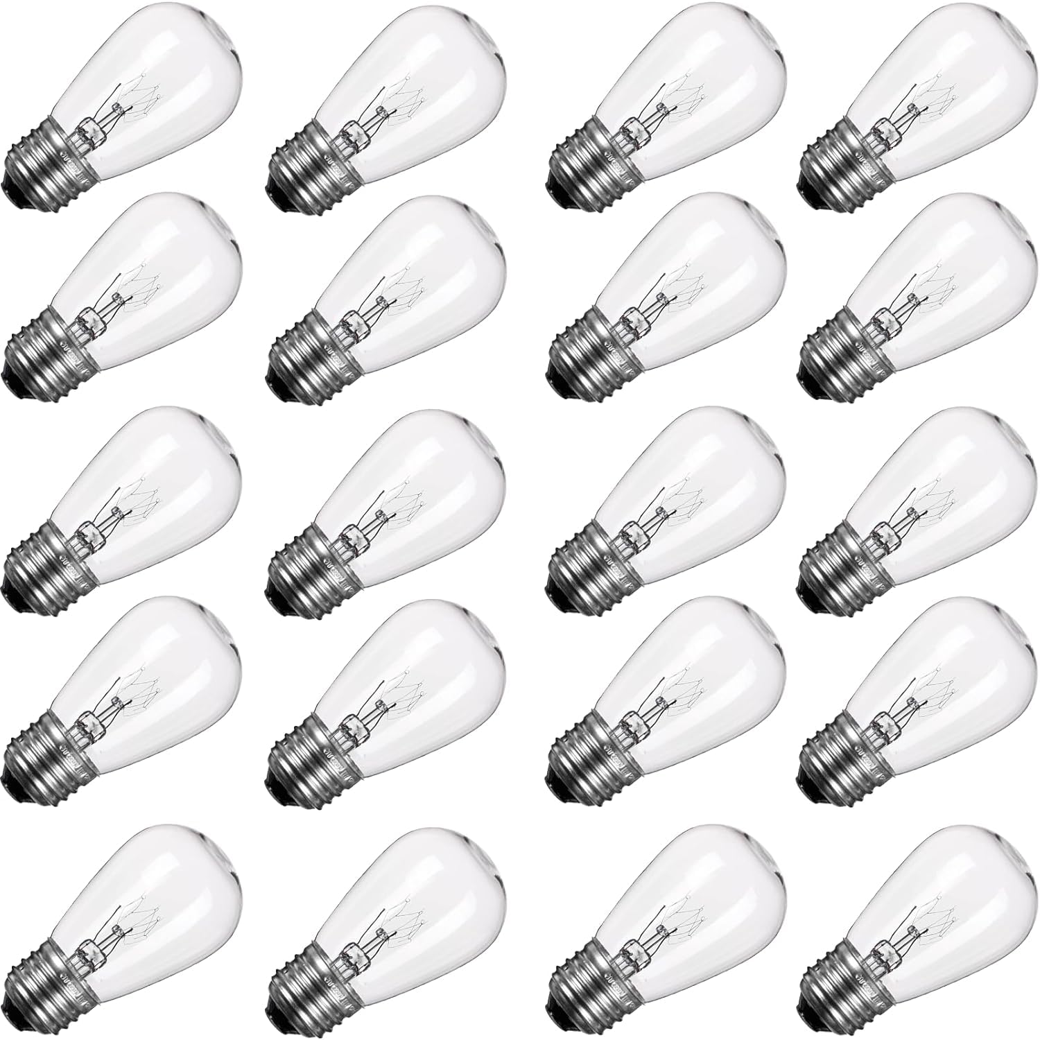 Minetom S14 warm 11W bulb for outdoor string lights, creating cozy evenings.