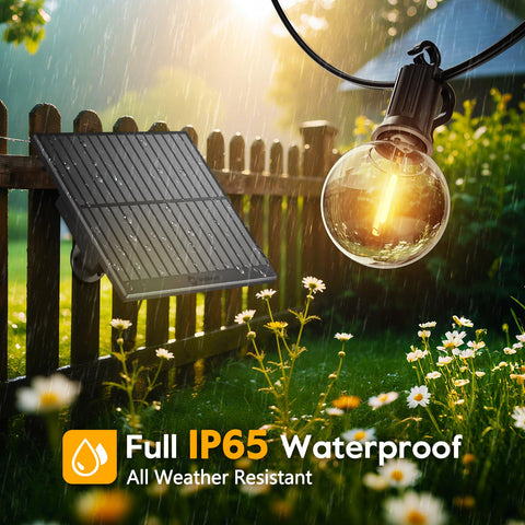 Minetom shatterproof G40 bulbs prevent breakage during windy backyard nights.