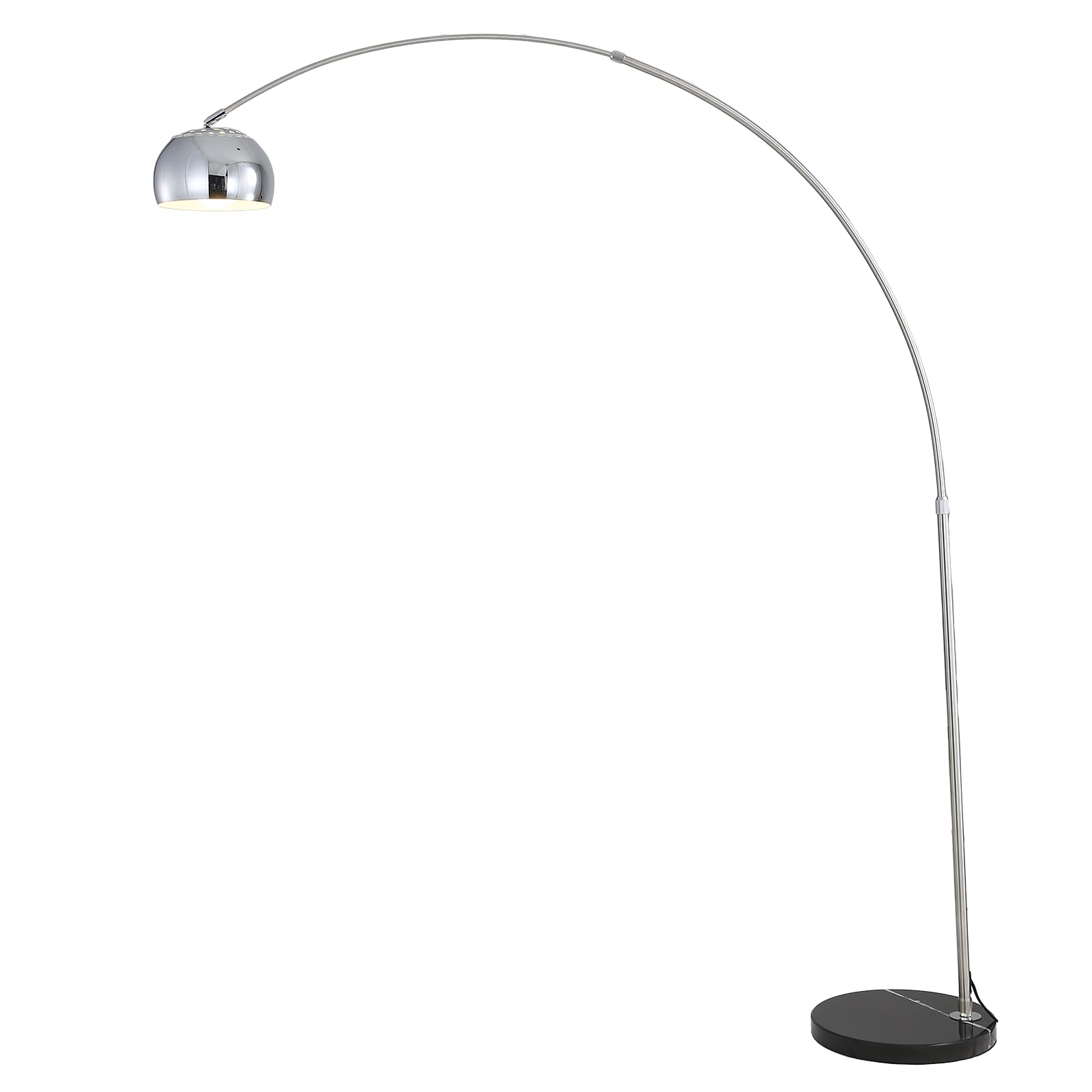 Mingfitow chrome bell shade complements modern interiors with warm, adjustable lighting