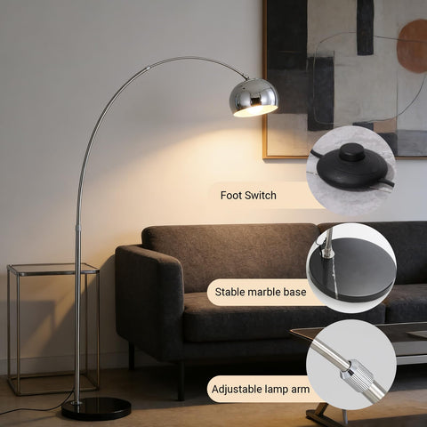 Mingfitow floor lamp beside sofas provides focused yet diffuse corner lighting