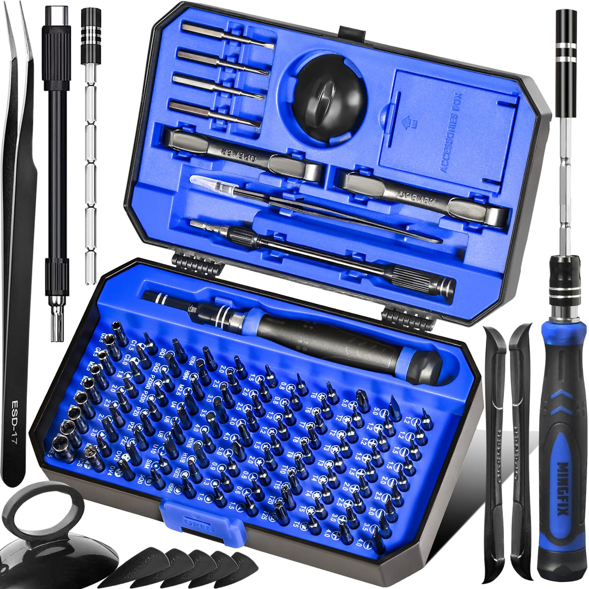 MINGFIX precision screwdriver set case for portable storage and on-the-go fixes