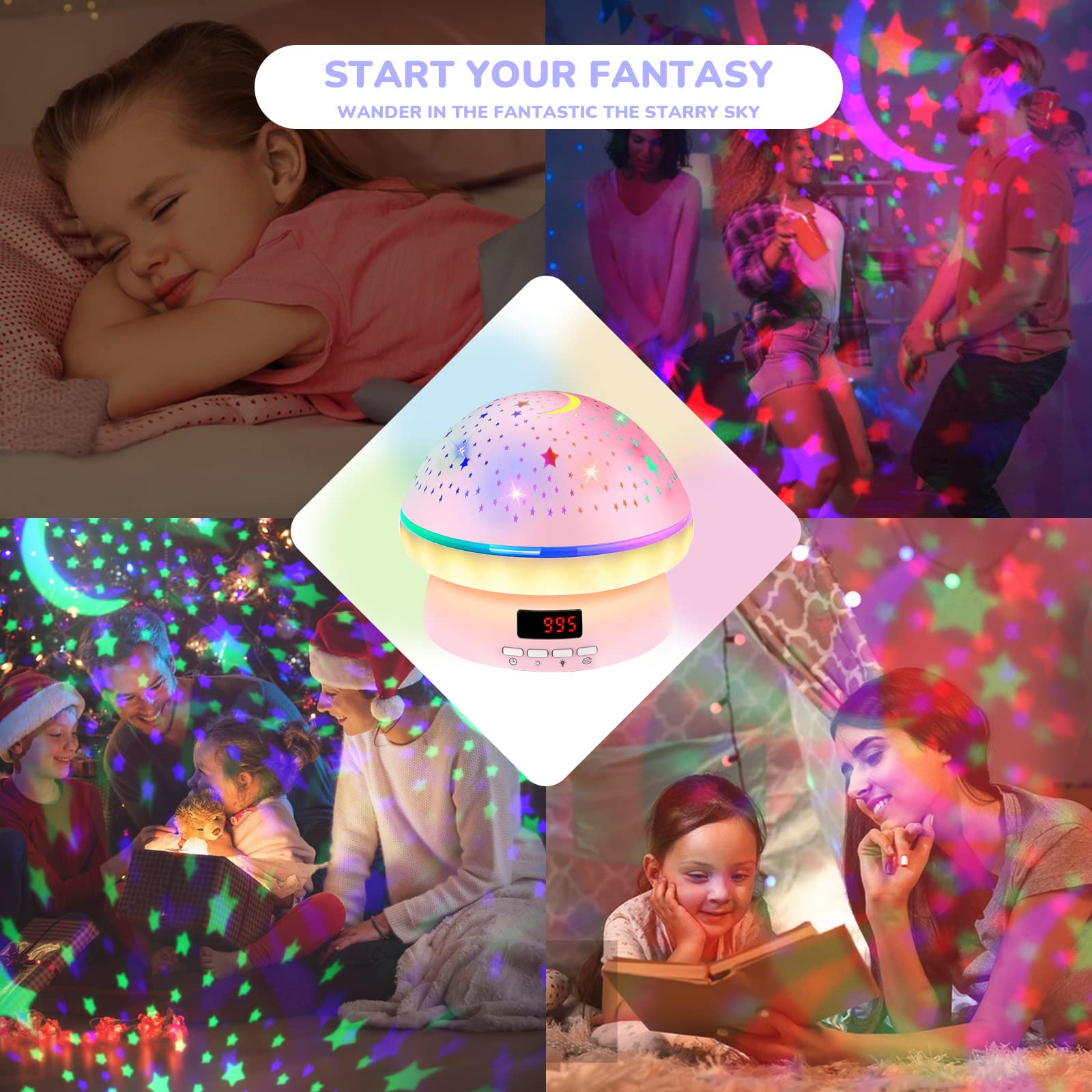 MINGKIDS adjustable brightness protects young eyes during night viewing