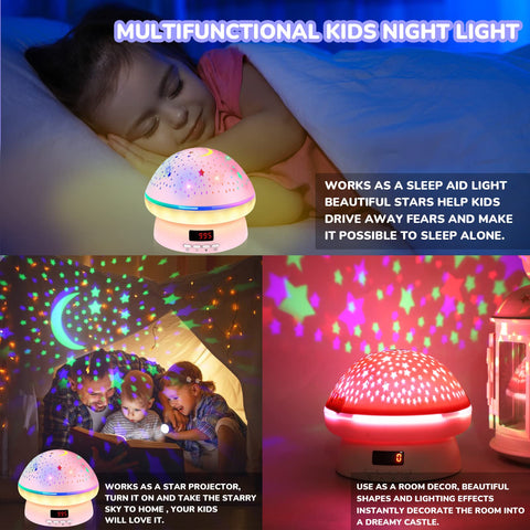 MINGKIDS kawaii mushroom design adds friendly room decor for kids