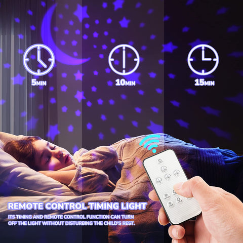 MINGKIDS remote control function allows easy adjustments from bed