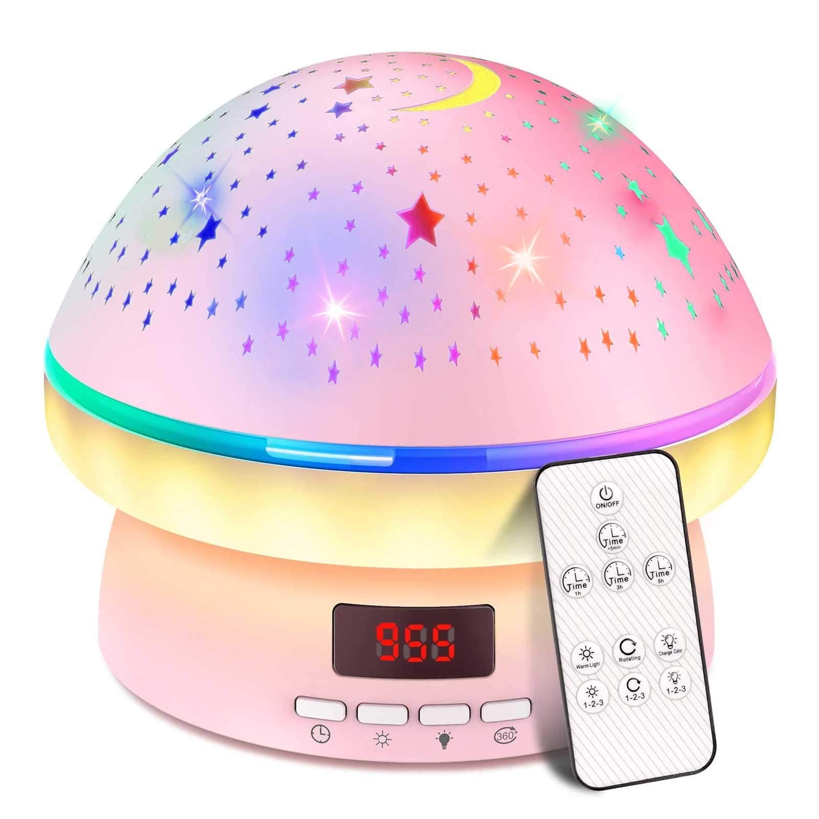 MINGKIDS star projector display suited for a Valentine gift vibe and cozy bedtime