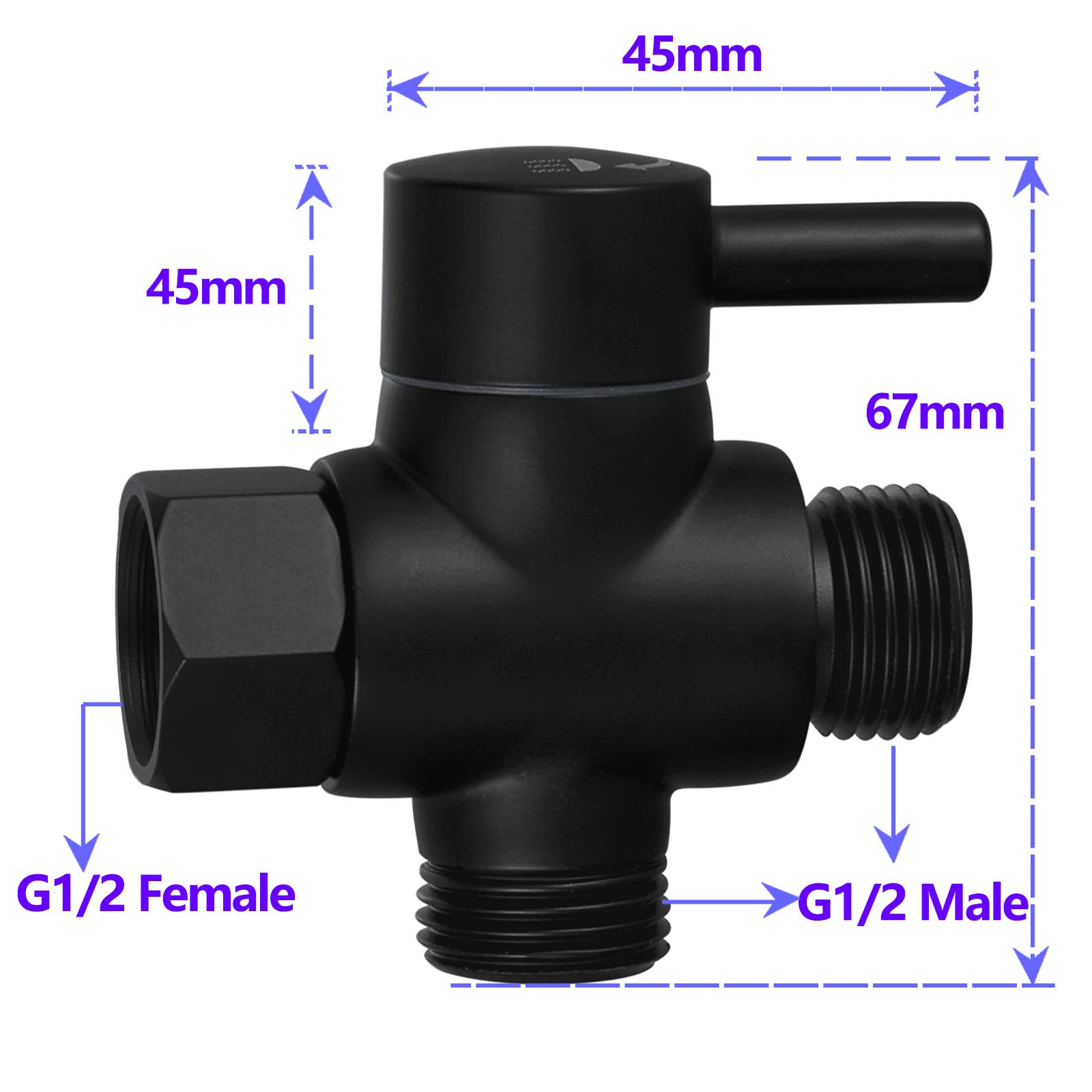 MINGOR-Style brass diverter shows handheld water discharge option.