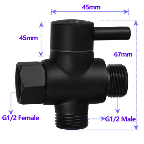 MINGOR-Style brass diverter shows handheld water discharge option.
