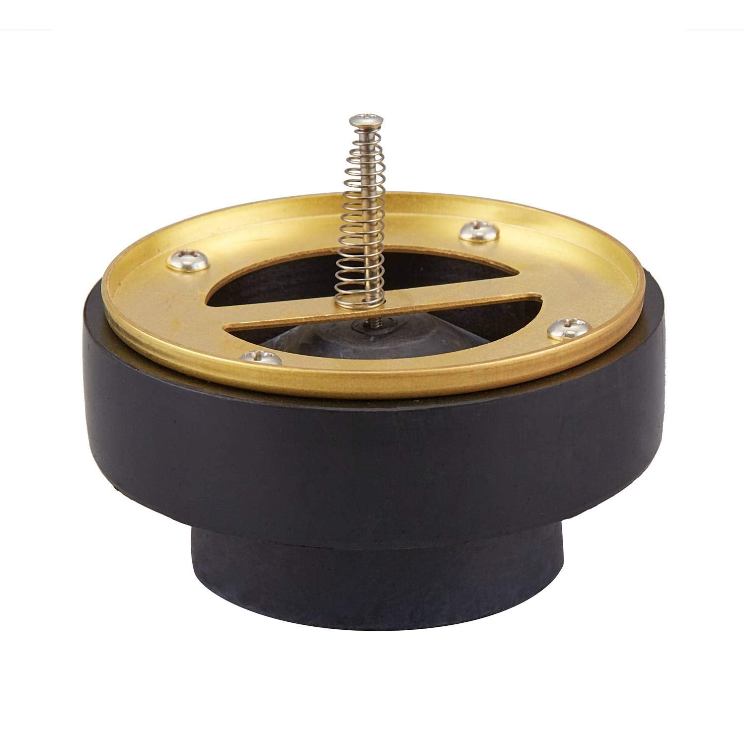 Minimprover backwater valve brass body shows durable construction for flood protection.