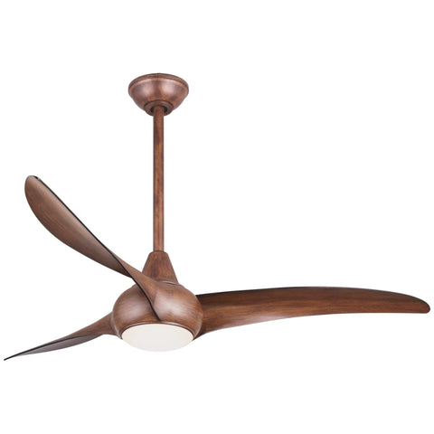 Minka-Aire F844-DK distressed koa body adds warm style to a room