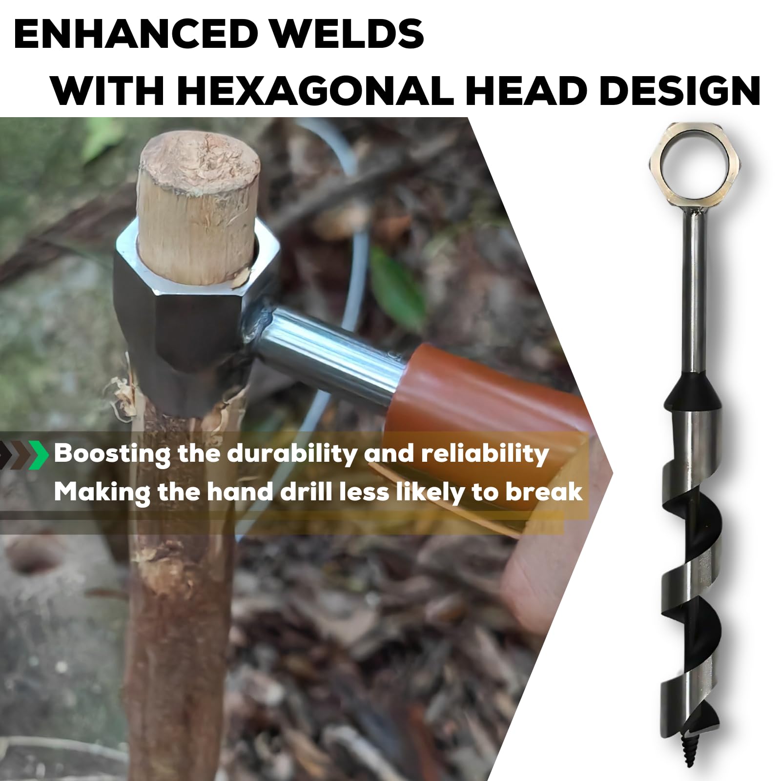 MinliGUY hex-head weld upgrade on tool head for durability