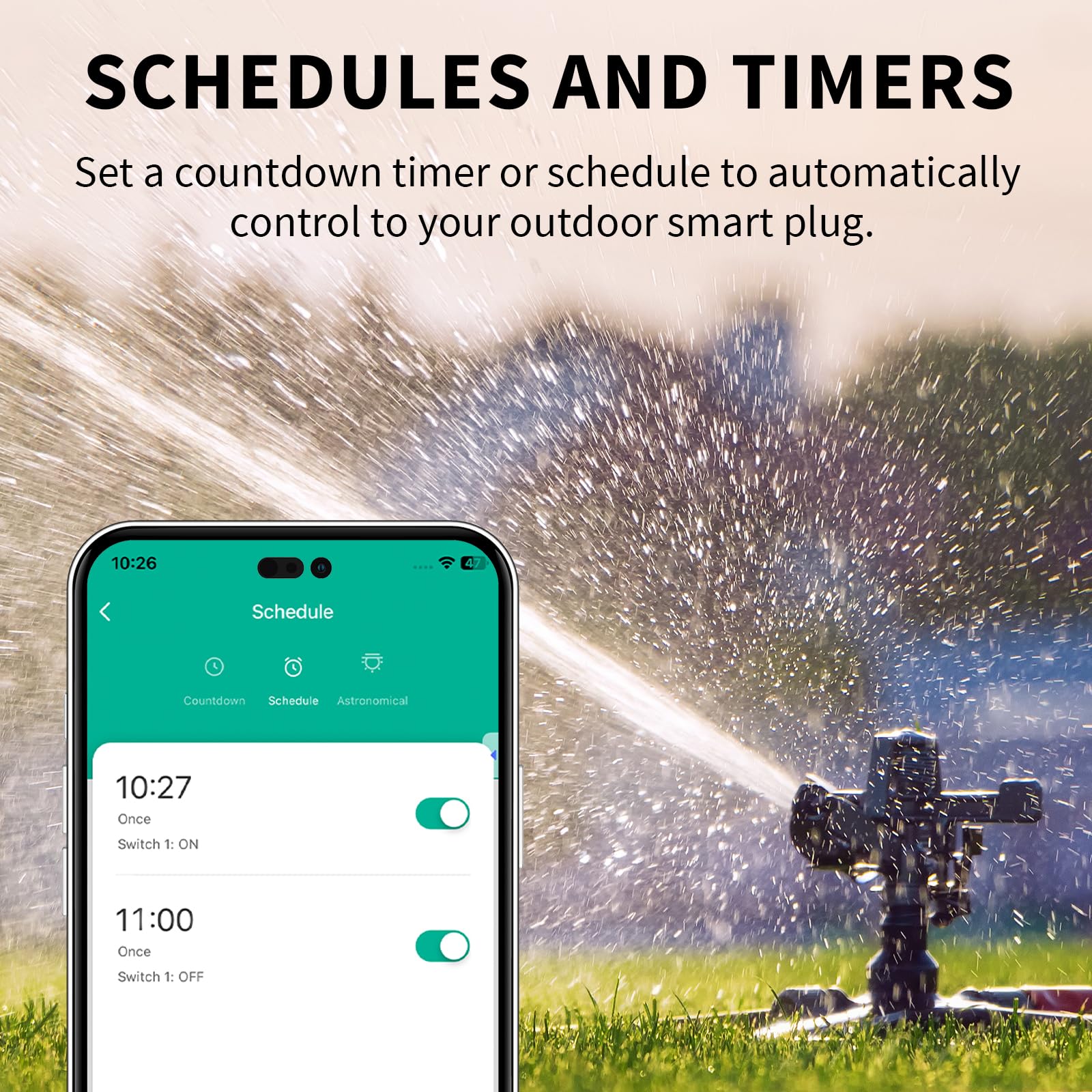 Minoston Matter schedule and dusk/dawn timers automate lights and pumps.