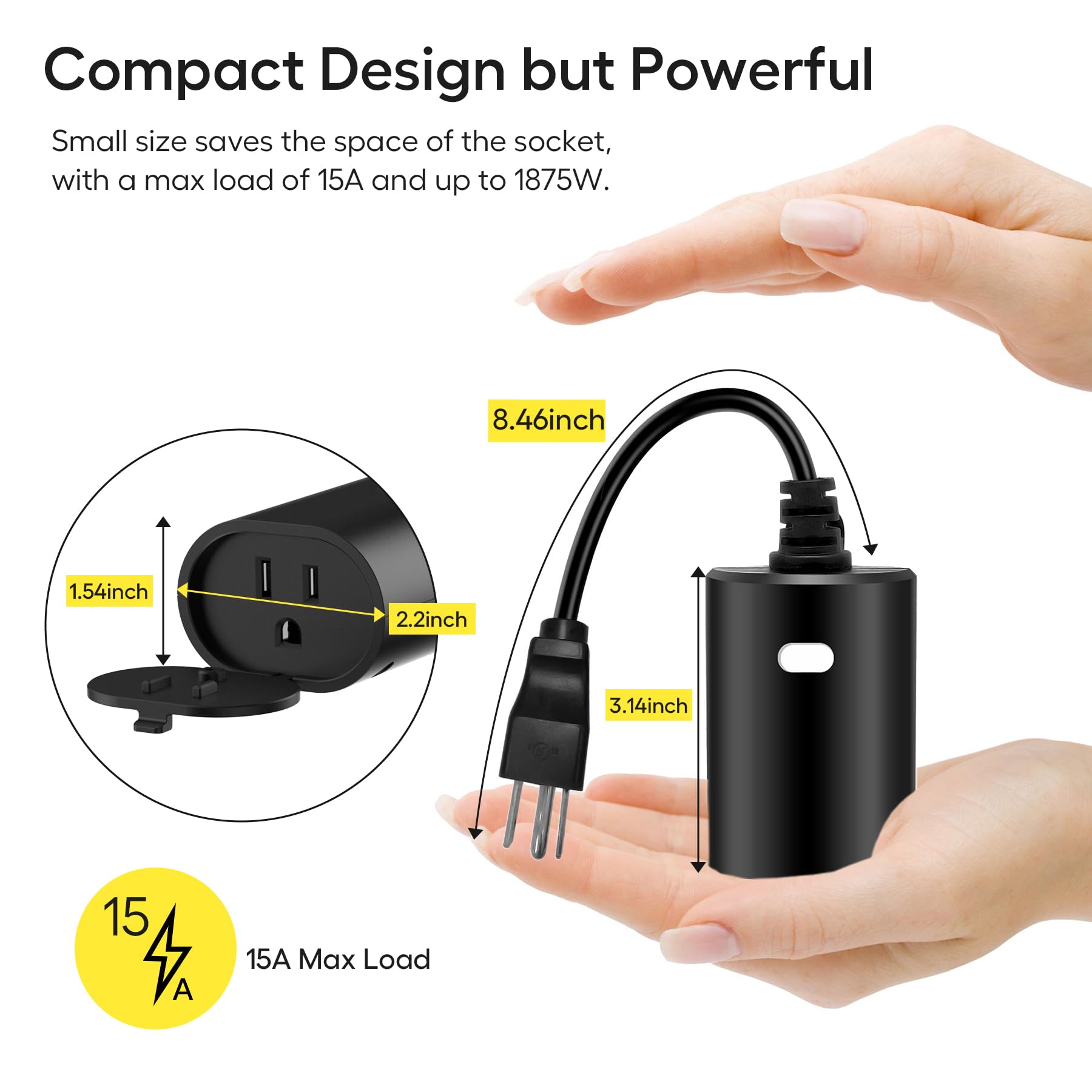Minoston outdoor Z-Wave plug IP65 protection for rain, dust and splash resistance