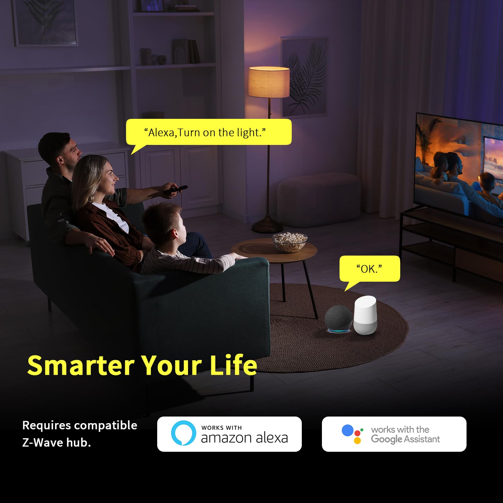 Minoston Smart Plug long-range repeater extends hub range for distant rooms