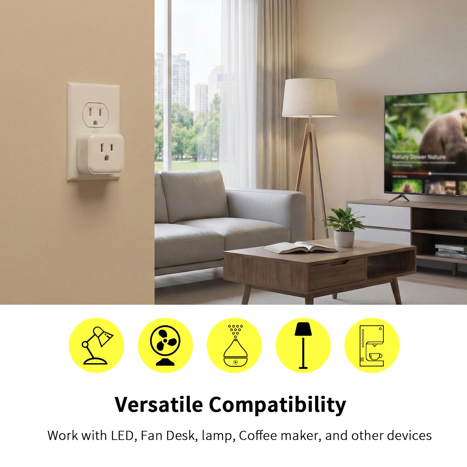 Minoston Smart Plug enables remote and voice control via compatible hubs