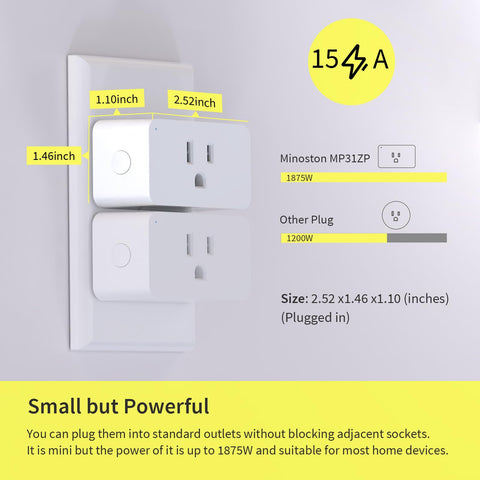 Minoston Zwave Plug Power Meter Readout displays energy data at a glance.