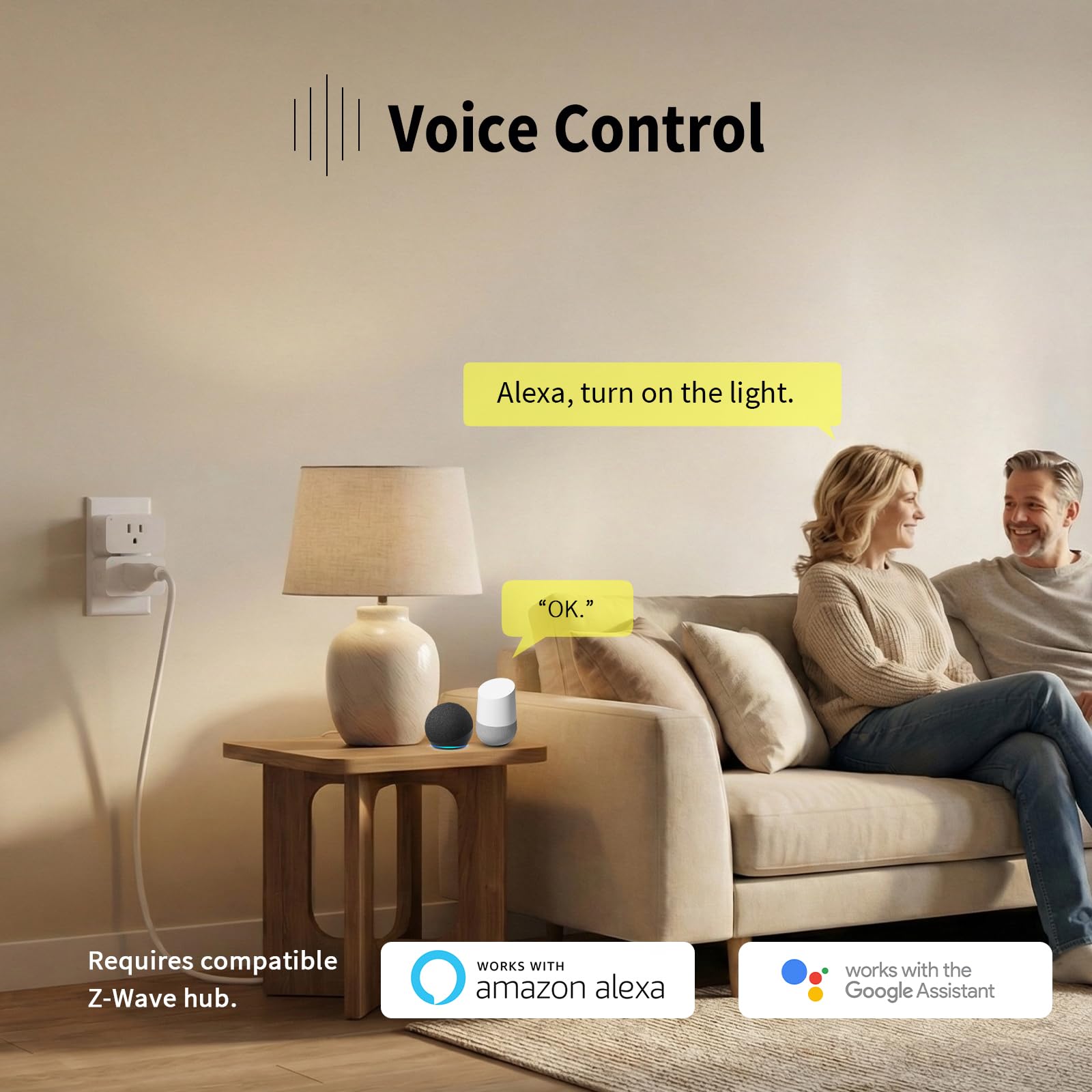 Minoston Zwave Plug S2 Security encrypts communications for privacy.