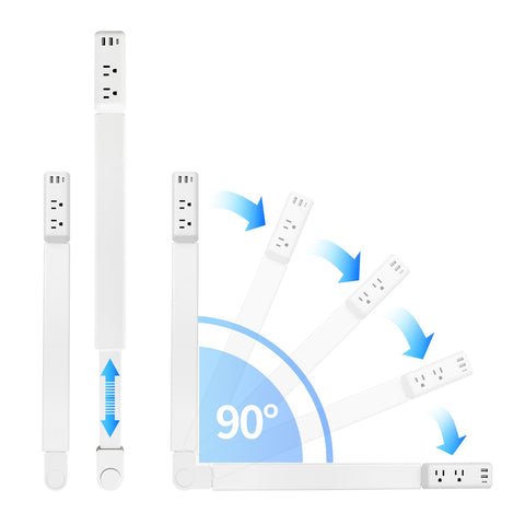 MINOZOOS outlet extender with 22-34 inch extension reaches hidden sockets.