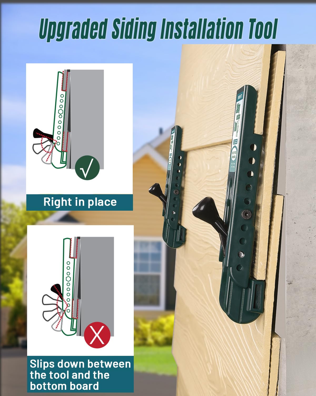 MINSN PTY polycarbonate body with rubber pad protects siding during use