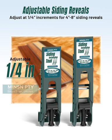 MINSN PTY gauge handles 7-16 inch siding for accurate reveals