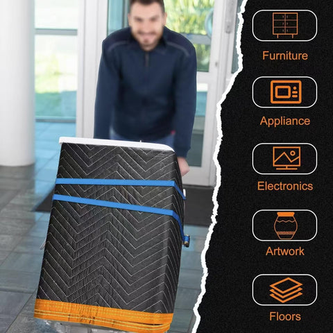 Mintboo padded mover blanket; versatile cover for couches, floors, and car interiors