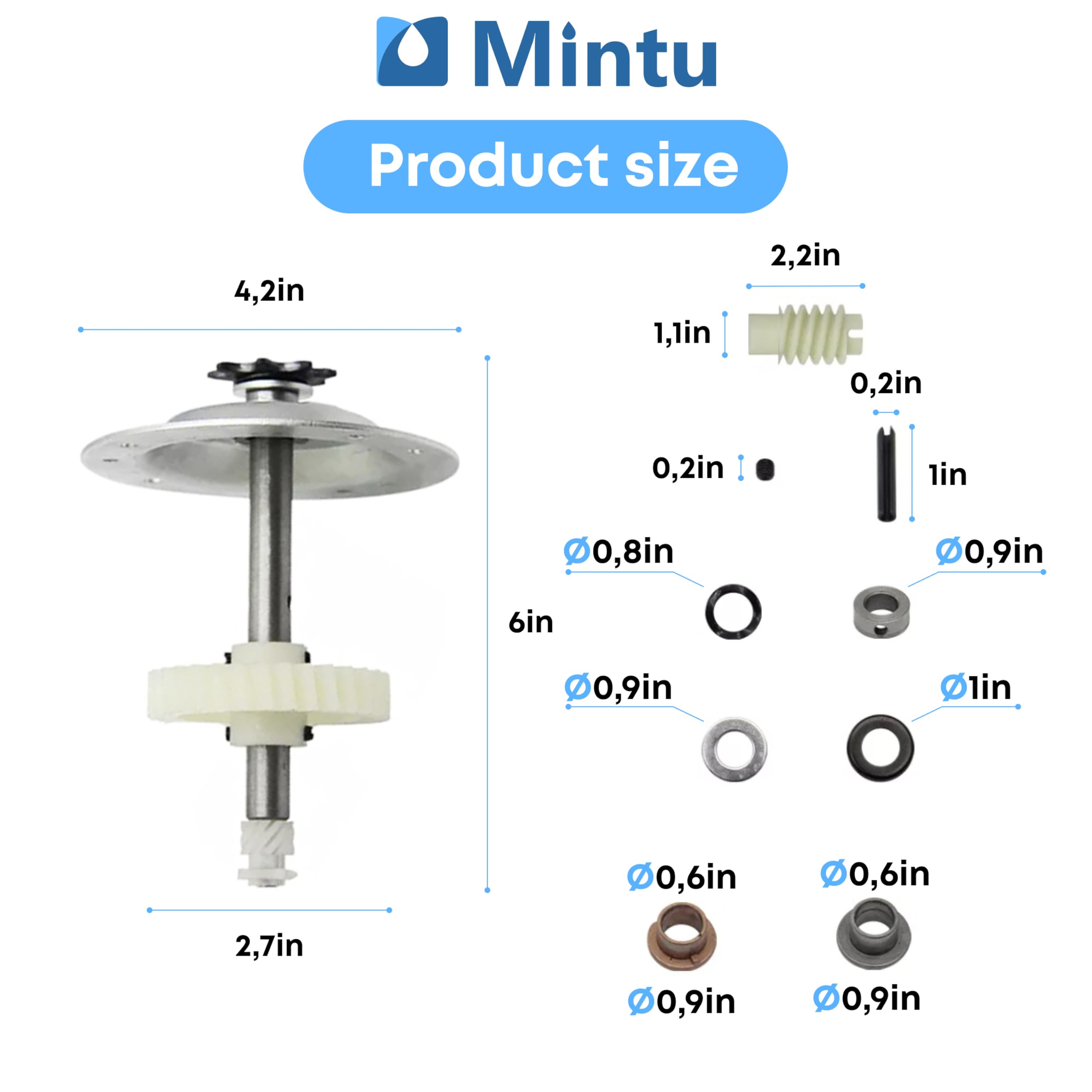 Mintu gear sprocket Craftsman 139-53615SR teeth detail confirms sturdy compatibility.