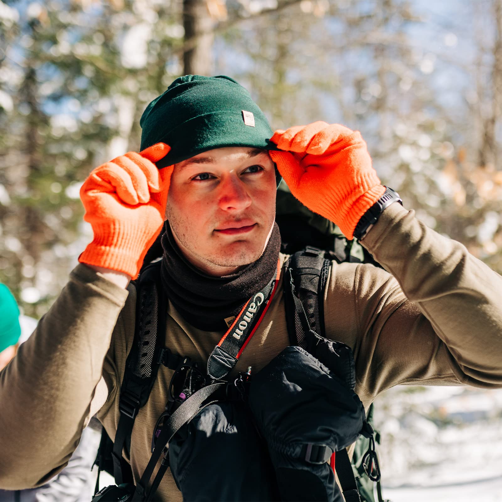 Minus33 Merino glove liner suited for three-season wear in cool outdoor activities.