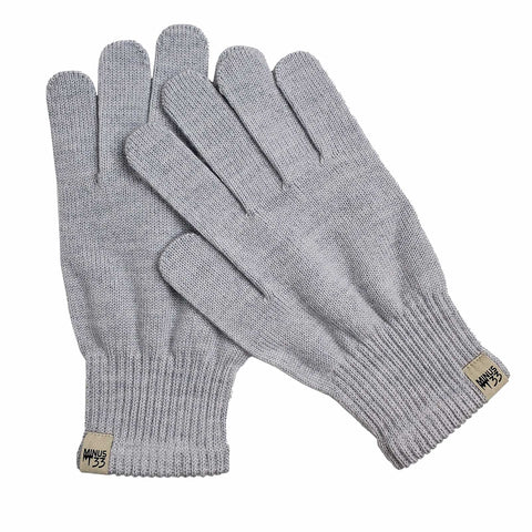 Minus33 Merino Wool Glove Liner used as a base layer for added warmth.