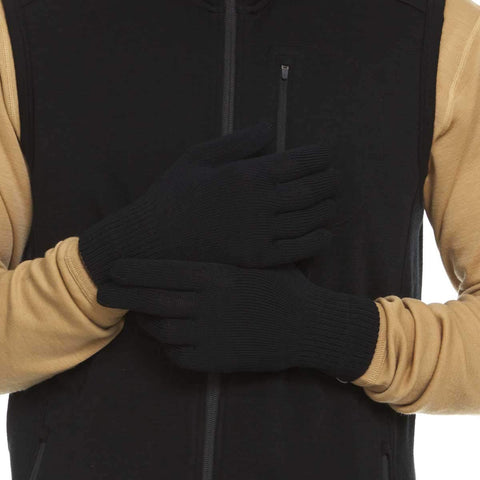 Minus33 Merino Wool Glove Liner fabric weave close-up texture