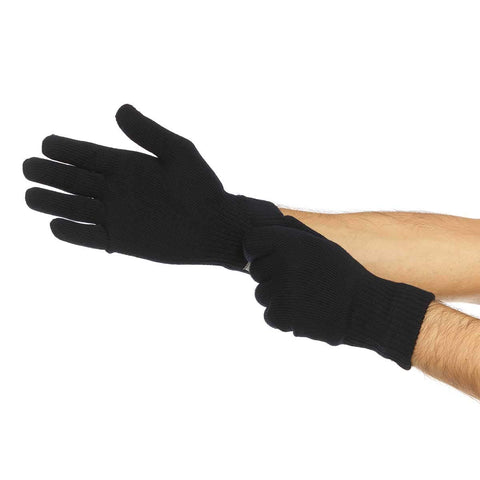Minus33 Merino Wool Glove Liner fiber-detail closeup shows merino fibers and elasticity