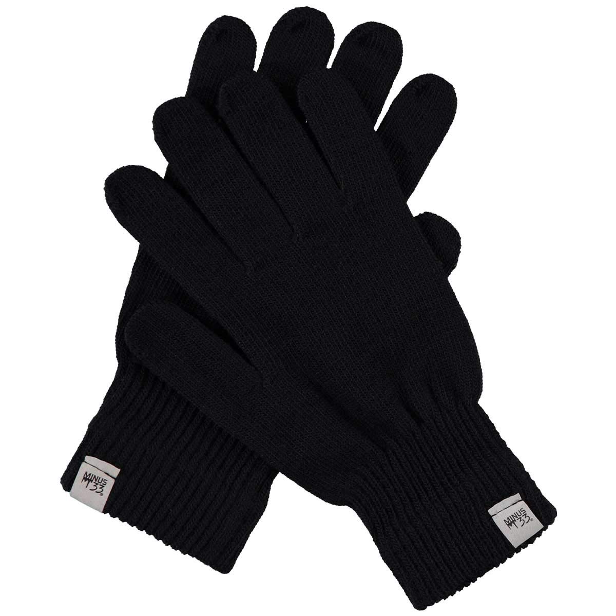 Minus33 Merino Wool Glove Liner side view, snug fit for 3-season warmth