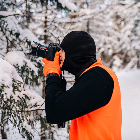 Minus33 Merino glove liner fits under outer gloves for enhanced warmth and comfort.