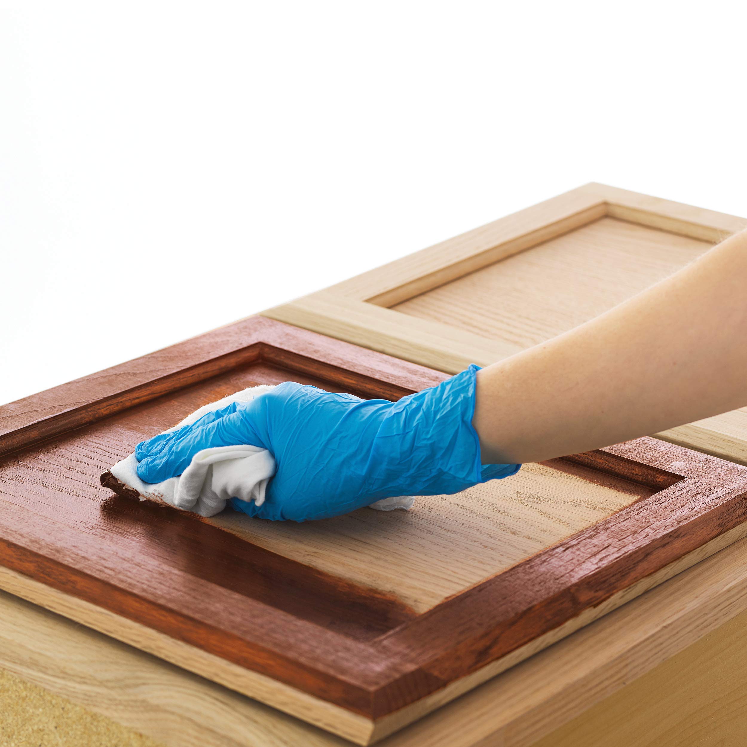 Minwax Gel Stain Mahogany color swatch showing deep, classic tone.