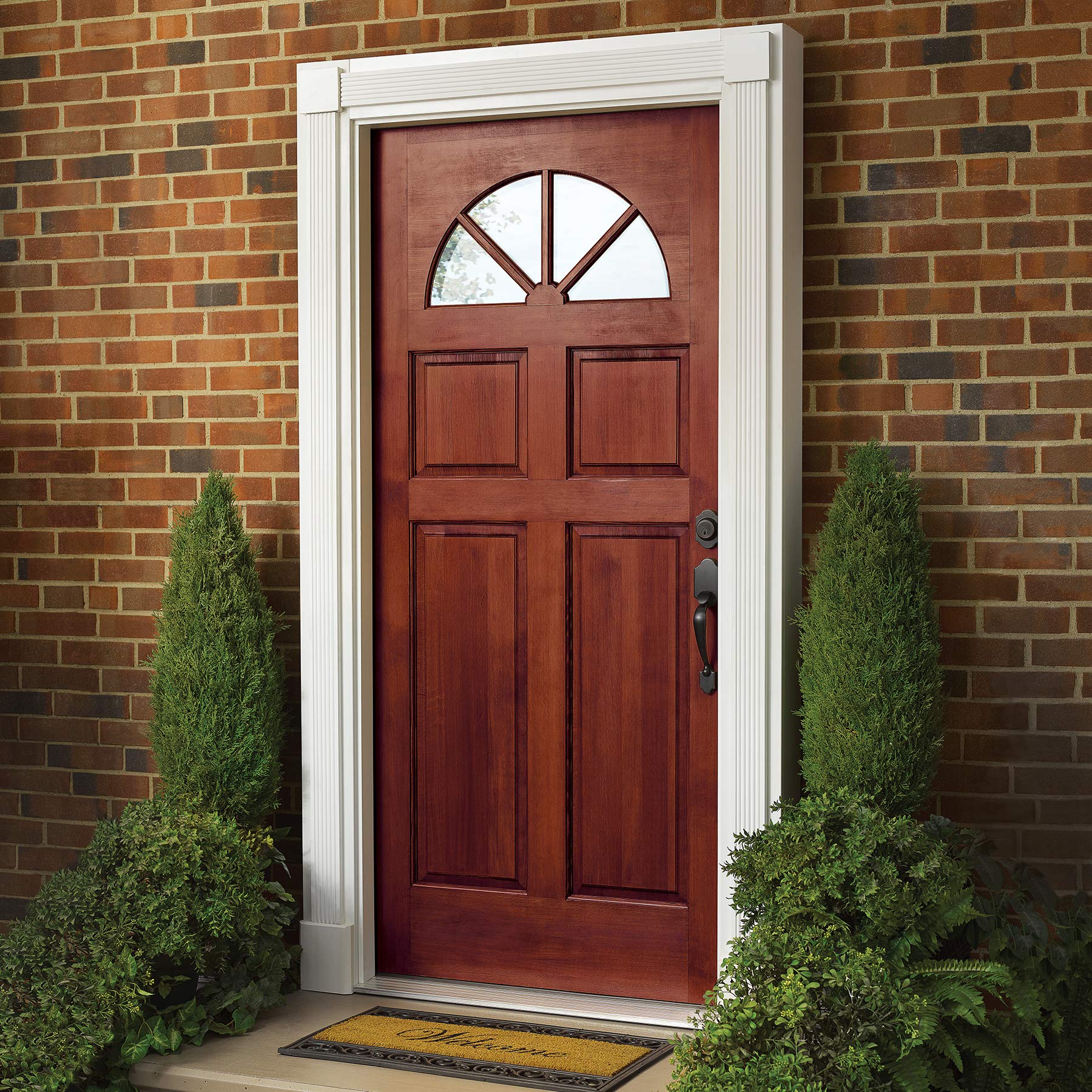 Minwax Gel Stain Mahogany on veneer or metal for even color.