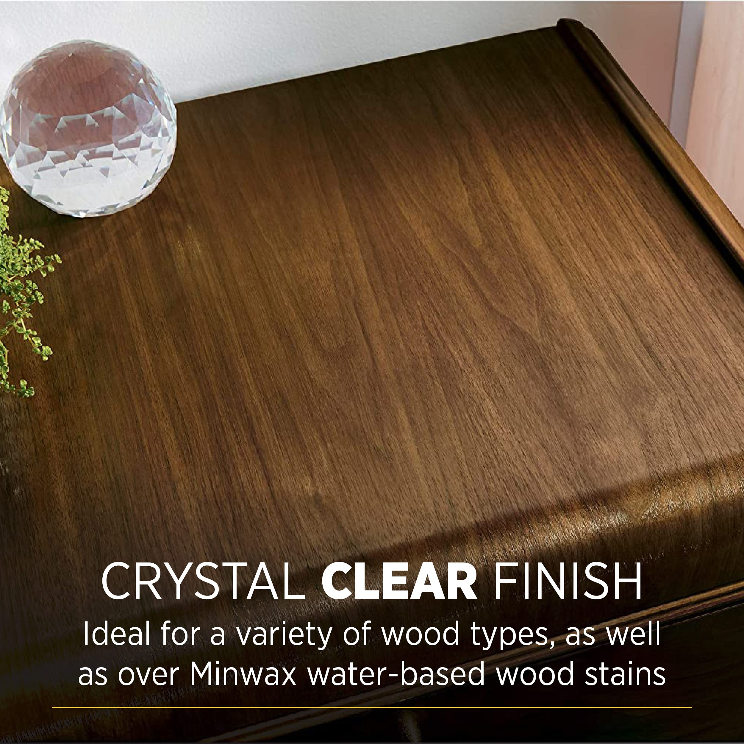 Minwax Polycrylic fast-drying coating enables quick recoats on interior wood projects.