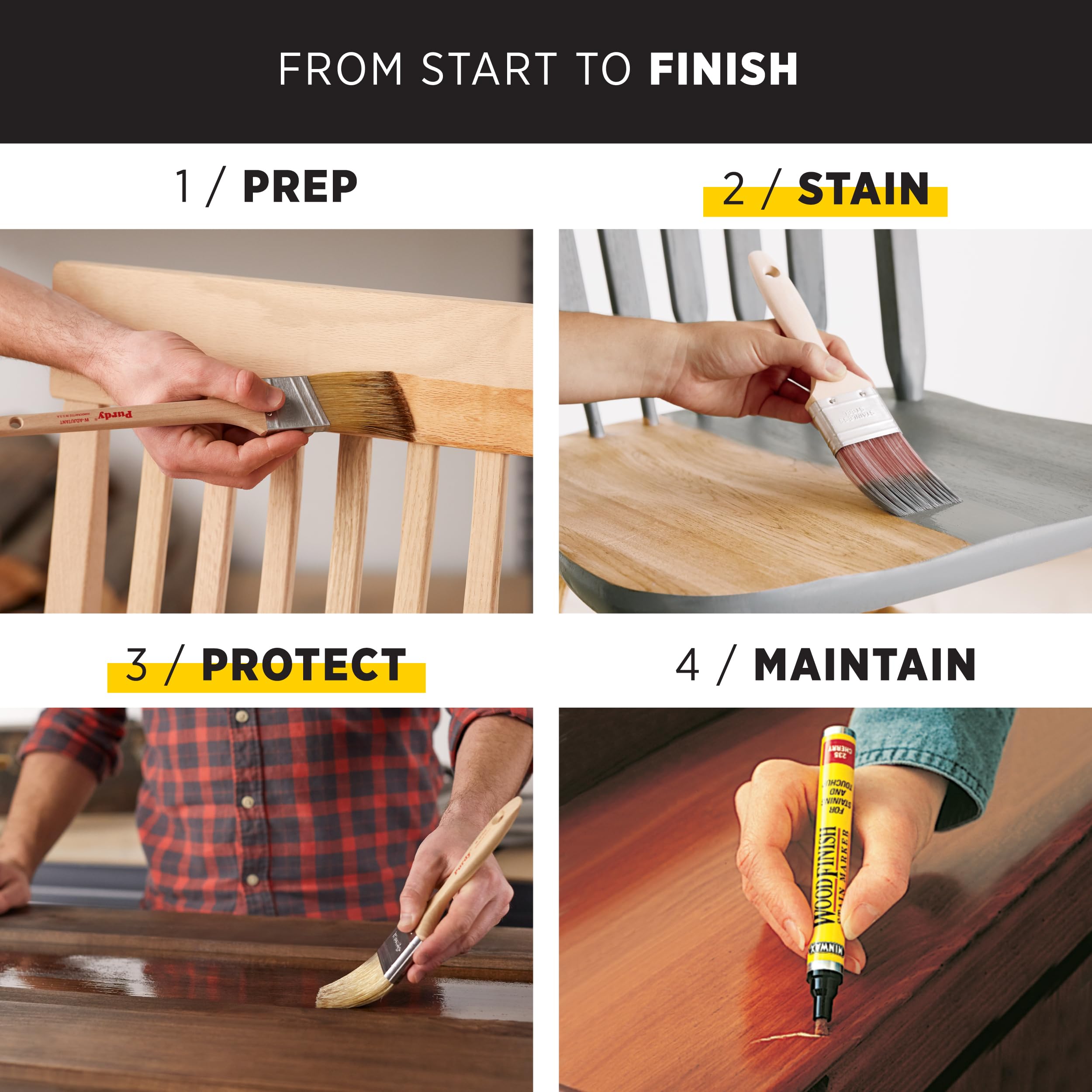 Minwax PolyShades satin finish adds elegance to woodwork.