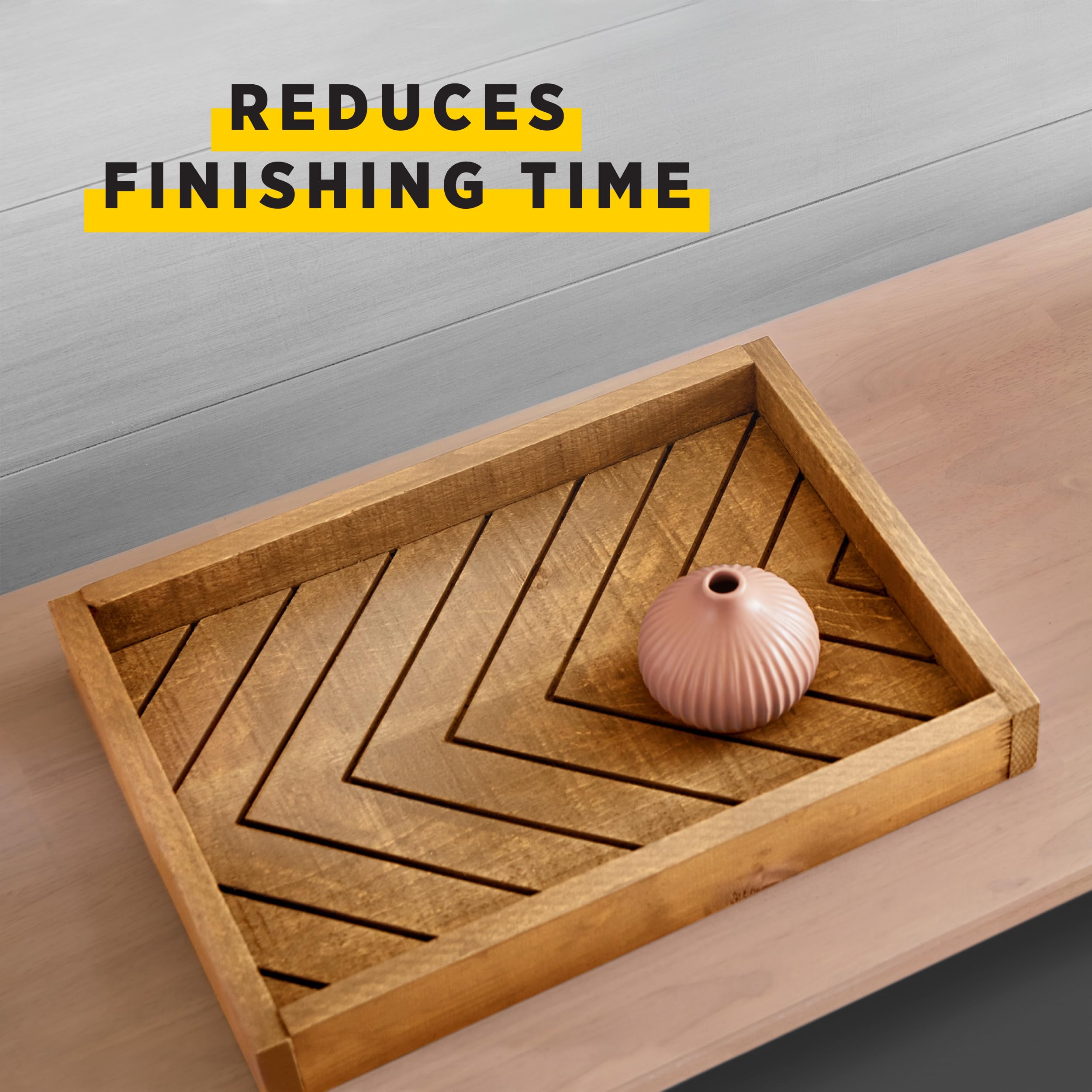 Minwax PolyShades brush-on application for smooth results.