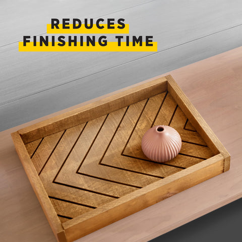 Minwax PolyShades brush-on application for smooth results.
