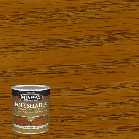 Minwax PolyShades one-step finish saves time on projects.