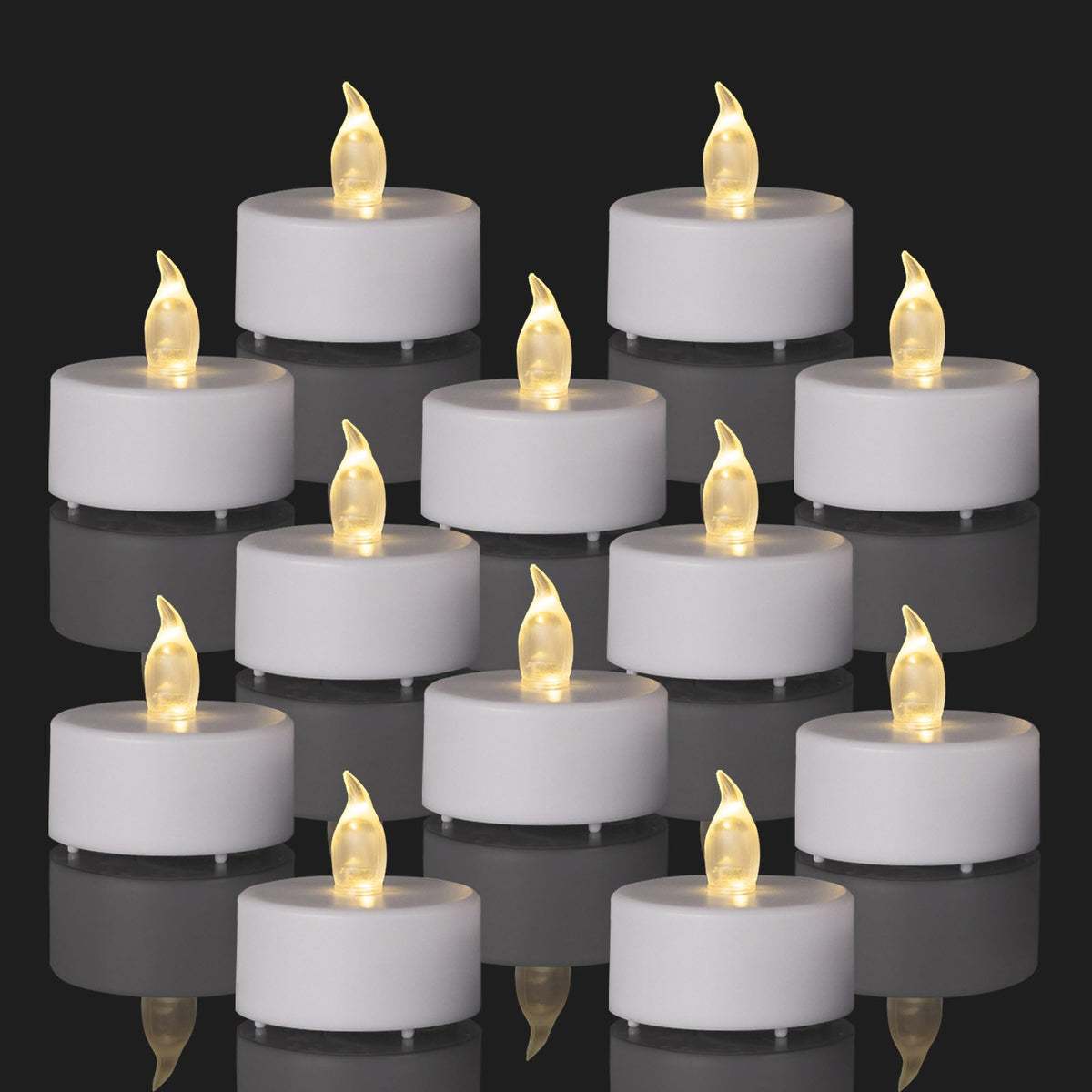 MINXIN flameless tea light warmwhite glow for elegant table decoration.
