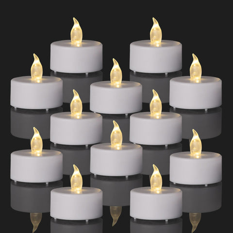 MINXIN flameless tea light warmwhite glow for elegant table decoration.